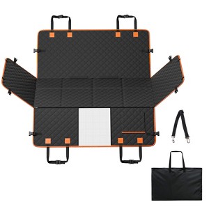 VEVOR Back Seat Extender for Dogs, Dog Hammock for Car Back seat,Dog Car Seat Cover with Hard Bottom Dog Car Seat Bed 51.2"x27.6",Supports 350lb - 1 of 4