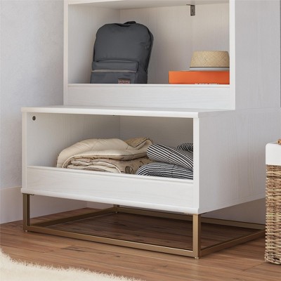 Charlie White Multi-Use Toy Storage Organizer and Bookcase