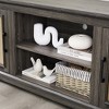 Lyngins 65" Modern TV Stand with Natural Rattan Doors,TV Media Console Table with Storage,Entertainment Center for Living Room,Bedroom - 4 of 4