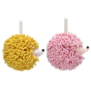 REGALWOVEN Cartoon Soft Absorbent Chenille Hand Towels for Bathroom 2 Pcs - 1 of 4