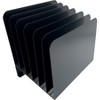 Huron - Slanted Vertical Slots - Desktop Organizer - 8 Compartments - Steel - Black - 10 in. x 9.8 in. x 11 in. - 1 Each - 3 of 3