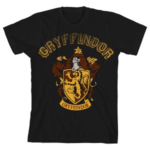 Harry Potter Gryffindor Black T-Shirt Toddler Boy to Youth Boy - 1 of 3