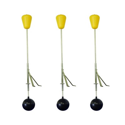 Jobe Valves J-LIVS3 Heavy Duty  Adjustable Stainless Steel Floating Water Level Indicator for Water Reservoirs, Yellow (3 Pack)