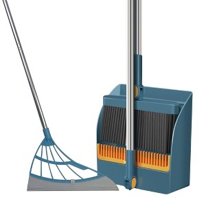JANSNO 3-Piece Broom Set with Deep Cleaning Squeegee for Home/Office/Kitchen Use - 1 of 4
