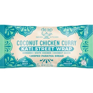deep INDIAN KITCHEN Frozen Coconut Curry Kati Street Wrap - 5oz - 1 of 3