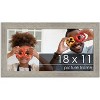 PosterPalooza | 18x11 Wide Barnwood Picture Frame, UV Acrylic, 6 Finishes - Grey, Brown, White, and Black - 2 of 4