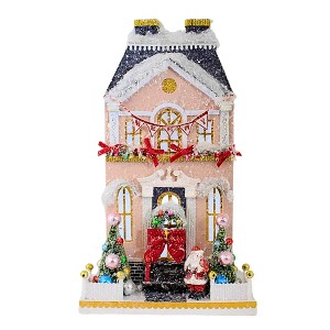Cody Foster 16.0 Inch Merry Manor Christmas Putz House , Lightweight Christmas Decor Victorian Christmas (1PC) - 1 of 4
