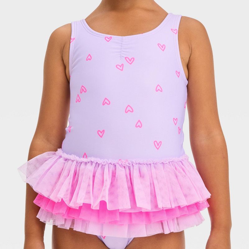 Toddler Girls' Tutu One Piece Swimsuit - Cat & Jack™, 3 of 8