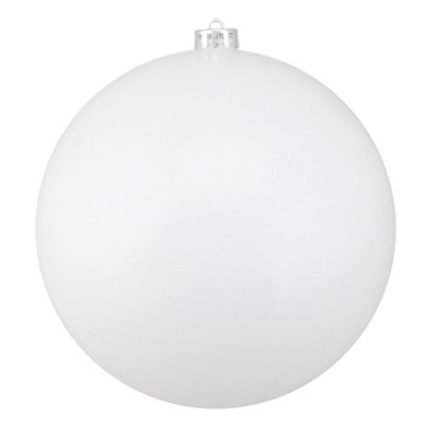 Northlight 8" Shiny Shatterproof Christmas Ball Ornament - White