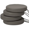 Outsunny Outdoor Chair Cushions Set of 4, Round Seat Cushions for Dining Chairs Bistro Chairs with Machine Washable Cover, 15" x 15" x 3" - 4 of 4