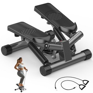 Gulches Mini Stepper with Resistance Bands, Portable Full Body Workout Stepper Machine Adjustable Foot Stepper for Fitness - 1 of 4