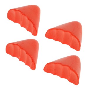 Unique Bargains Soft Pointed Head Adjustable Toe Plugs Orange 2 Pairs - 1 of 4