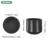 Unique Bargains Non-Slip PVC Chair Leg Caps Floor Protectors for Folding Chairs Black - 3 of 4