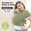 KeaBabies D-Lite Baby Wrap Carrier, Adjustable Baby Carrier, Baby Sling, Newborn, Infant, Toddler 7-44lbs - 4 of 4