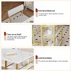 Bar Table Set, Dining Table Set for 2 with 3 Storage Shelves, Tall Kitchen Breakfast Nook with Padded Cushion Stools, Space-Saving - 4 of 4