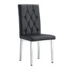NicBex PU Leather Dining Chairs Set of 8,Modern Upholstered Armless Kitchen Chair with High Back and Metal Legs for Dining Room,Kitchen - 2 of 4