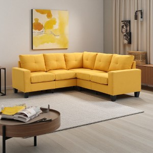 L-Shaped Sectional Sofa with Pocketed Coil Cushions & Hardwood Frame - 1 of 4