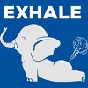 Junior's Design By Humans Exhale Elephant Beyond Yoga Meditation By JplusFunny T-Shirt - 2 of 3