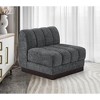 Meridian Furniture,Quinn Chenille Fabric Armless Chair - 2 of 4