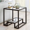 Metal Side Table in Black - Henn&Hart - 2 of 4
