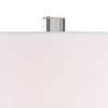Barnes and Ivy Traditional Table Lamp with USB Charging Port 28" Tall Blue White Floral Porcelain White Drum Shade for Living Room Bedroom - 3 of 4