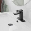 BWE Single Hole Single-Handle Bathroom Faucet in Matte Black - 2 of 4