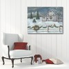 Courtside Market White Christmas barn 30x40 Gallery-Wrapped Canvas - 2 of 4
