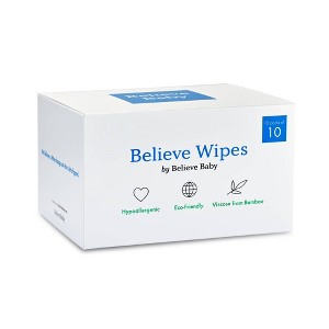 Believe Premium Viscose Made from Bamboo Baby Wipes - 1 of 4