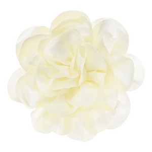 Unique Bargains Alloy Satin Fabric Big Rose Flower Dainty Brooches Pins 1 Pc - 1 of 4