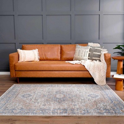 Hauteloom Ezri Flat Pile Washable Rug