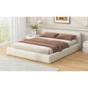 Queen Size Upholstered Platform Bed with Headboard for Bedroom - 3 of 4
