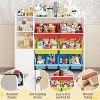 Kids Toy Storage Organizer,With 8 Colorful Removable Bins,Bookshelf & Large Toy Box for Bedroom, Nursery, Classroom,Study - 3 of 4