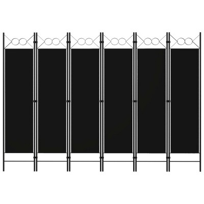 vidaXL 6-Panel Room Divider White 94.5"x70.9"
