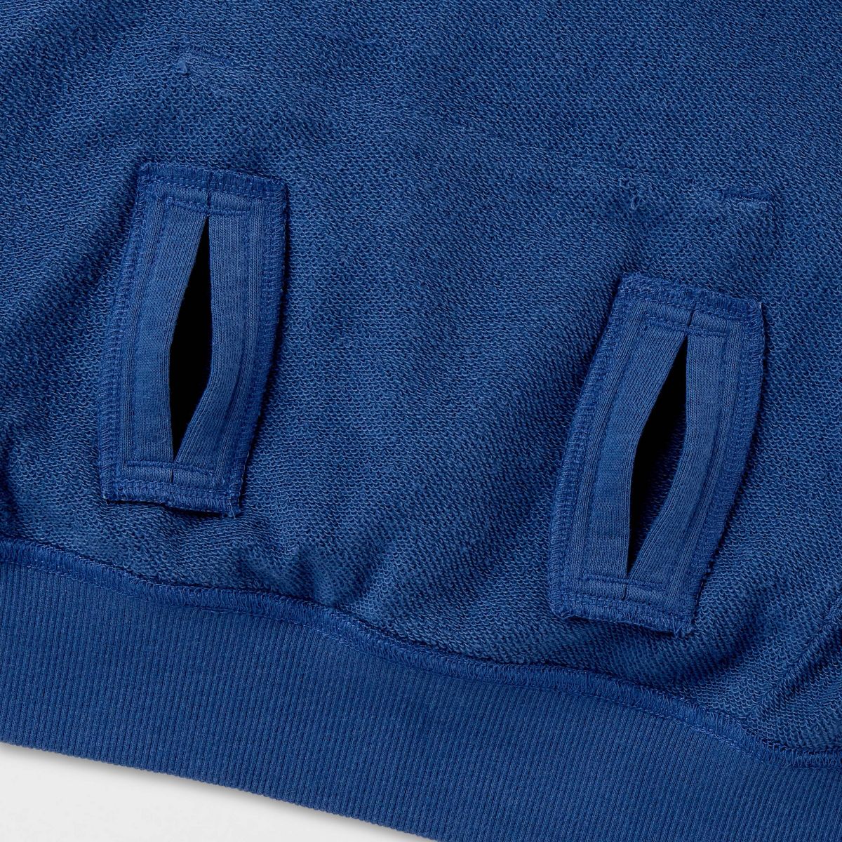 Girls' Adaptive French Terry Sweatshirt and Pants Set - Cat & Jack™ Blue - thumbnail 4