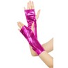 INSPIRE CHIC Women's Fingerless Shiny Lightweight Gloves 1 Pair - 4 of 4