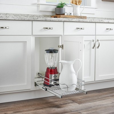 Rev-A-Shelf Silver Wire Pull Out Kitchen Cabinet Organizer