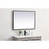 Elegant Lighting Pier 27x36 inch LED mirror with adjustable color temperature 3000K/4200K/6400K in black - 4 of 4