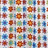 Carnation Home Fashions Extra Long "Abbie" Fabric Shower Curtain - Multi 70" x 84" - 3 of 3