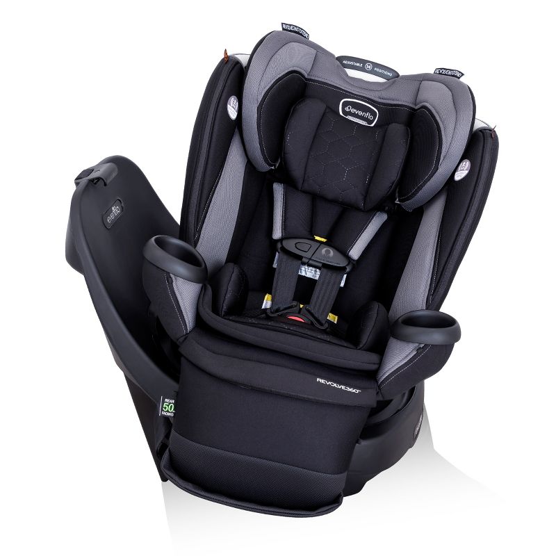Evenflo Revolve 360 Extend All-in-One Rotational Convertible Car Seat with Quick Clean Cover, 5 of 37