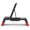 Reebok Professional 47-Inch Long Multi-Purpose Aerobic, Cardio, and Strength Challenging Home Fitness Deck Bench, Black - image 2 of 4