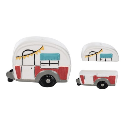 Transpac Ceramic Camper Salt and Pepper Set of 2 Home Decorations Spring