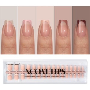 BTArtboxnails XCOATTIPS® French Nails - Brown Pastel Collection - 1 of 4