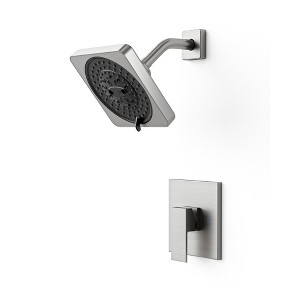 YAWWALK 5 in Shower Head Single Handle 7-Spray Shower Faucet 1.8 GPM with Anti Scald - 1 of 4