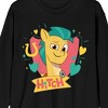 My Little Pony: Generation 5 Hitch, Shield And Heart Shape Adult Black Long Sleeve Tee Shirt - 2 of 3