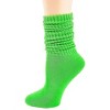 Lime Green Slouch Socks the Sock Panda (Women's Sizes, Adult Medium) - Lightweight - 3 of 3