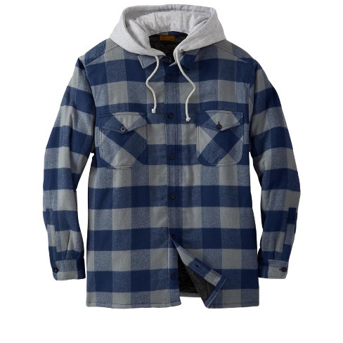 Flannel hoodie discount big and tall