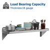36"x12" Stainless Steel Wall Shelf, Floating Metal Shelving, for Kitchen, Garage and Utility Room - 3 of 4