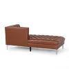 Tignall Contemporary Tufted One Armed Chaise Lounge - Christopher Knight Home - 3 of 4