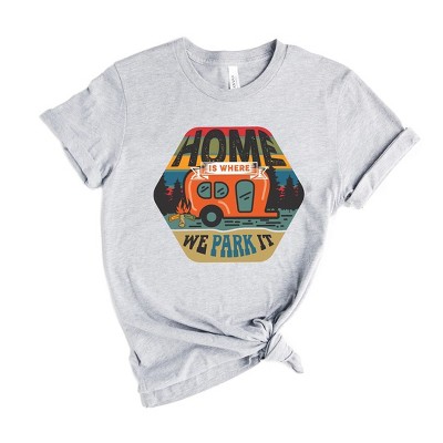 Simply Sage Market Women's Home Is Where We Park It Badge Short Sleeve Graphic Tee