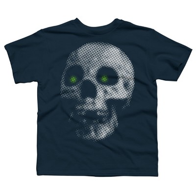 Boy's Design By Humans Giant Halloween Skull By robotface T-Shirt